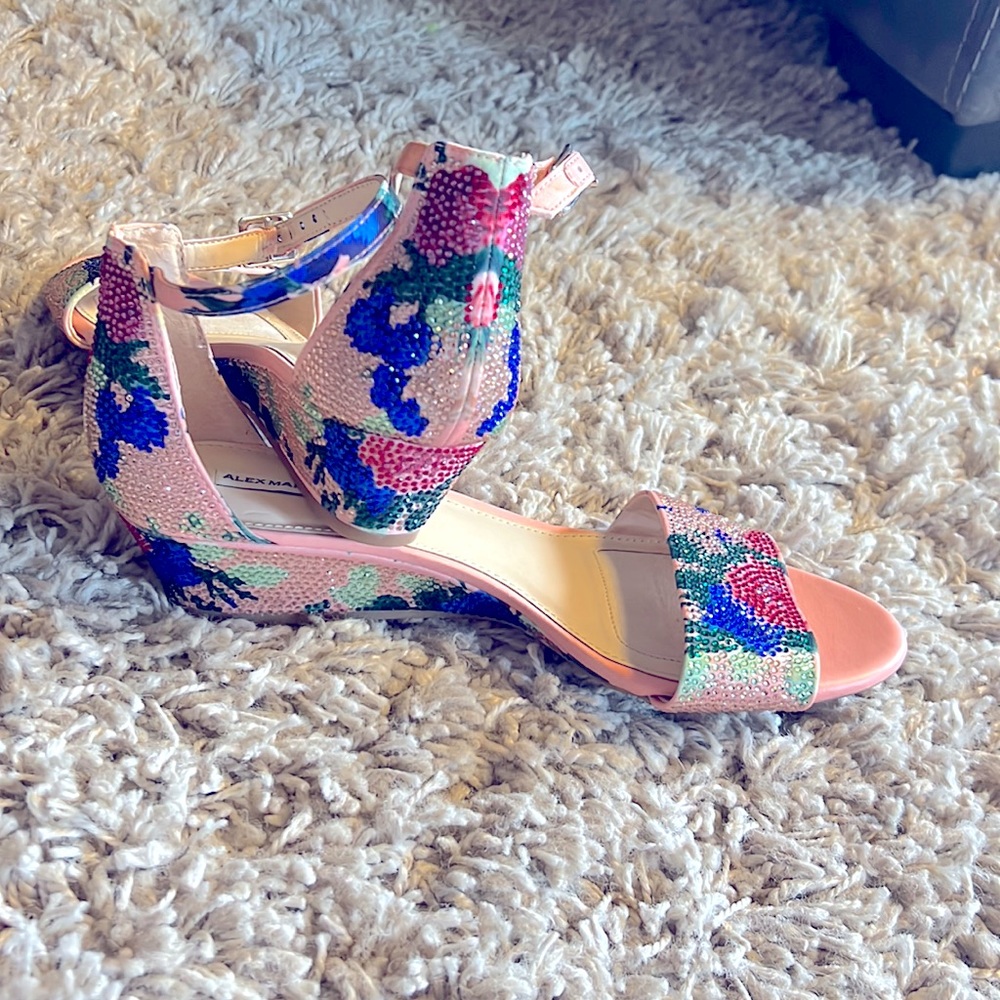 COPY - Alex Marie sandals with crystals deco never been worn!